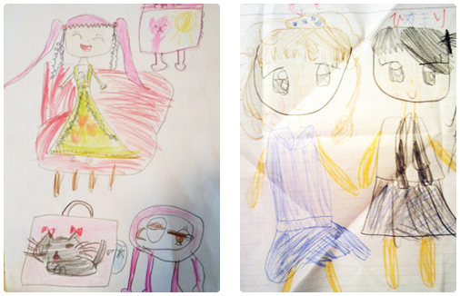 ピアノ教室の生徒さんからいただいたイラスト1 ピアノ教室の生徒さんからいただいたイラスト1