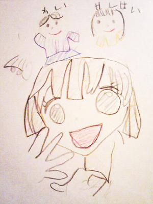 ピアノ教室の生徒さんからいただいたイラスト3 ピアノ教室の生徒さんからいただいたイラスト3