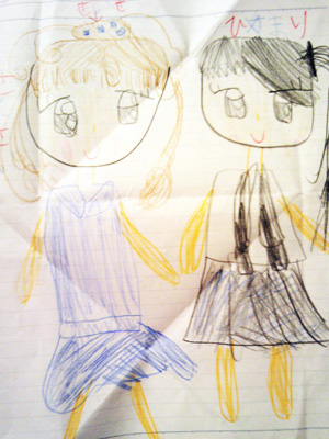 ピアノ教室の生徒さんからいただいたイラスト2 ピアノ教室の生徒さんからいただいたイラスト2